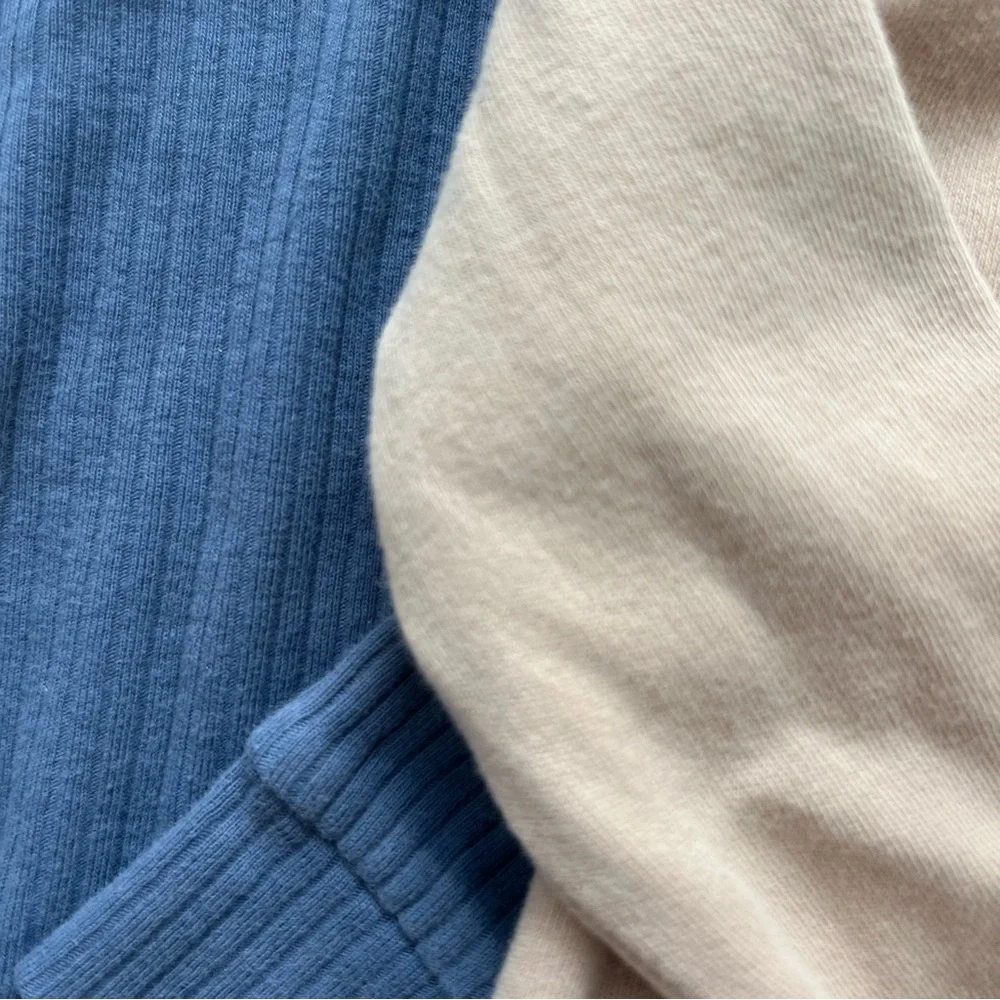 Zara + H&M + L’ovedbaby ribbed kimono bodysuit + plush sweat pants baby boy set